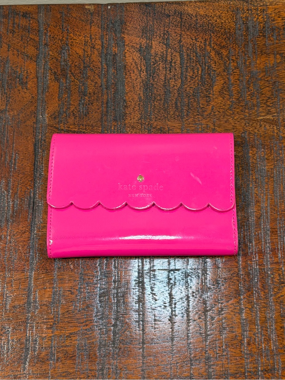 Kate Spade Hot Pink Scalloped Wallet